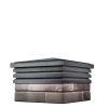 Полимерпесчаный колпак BONA (серый) 385*385